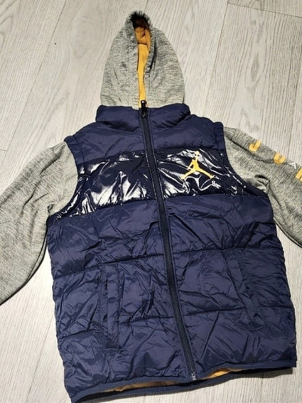 Jordan Kids Blue Gray Puffer Jacket
